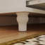 Buffet blanc arqué en verre avec 2 tiroirs, 4 portes en verre et tablettes réglables-133394558