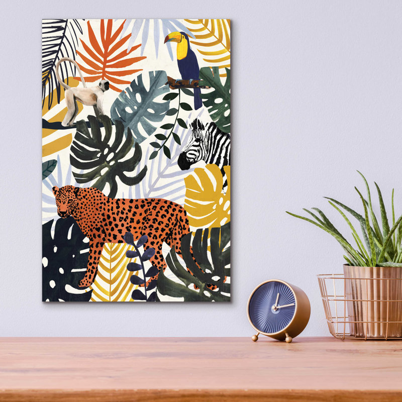 «Jungle Jumble II» par Victoria Barnes, H 16 po x l 12 po x P 0,13 po