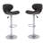 Swivel Upholstered Adjustable Counter stools Set of 2, Modern PU Leather Counter Height Bar Stools with Back and Footrest-117204132-117204133