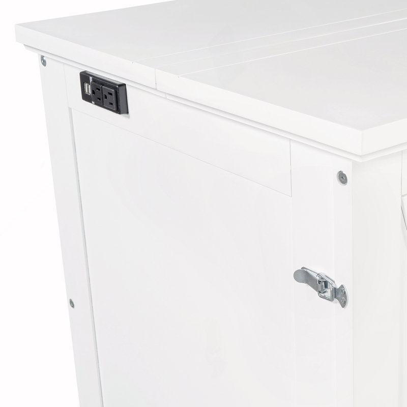 Armoire-lit escamotable Murphy avec station de charge et grand tiroir de rangement