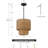 Kallock 1 - Light Gold/Black Pendant