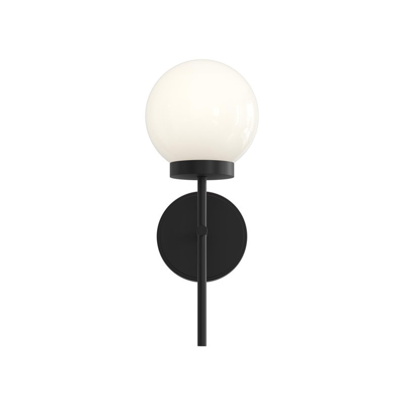 Applique murale 1 lumière noir mat Rigsby, Noir mat