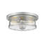 Plafonnier encastré cylindrique simple à 2 lumières 11 po Attah