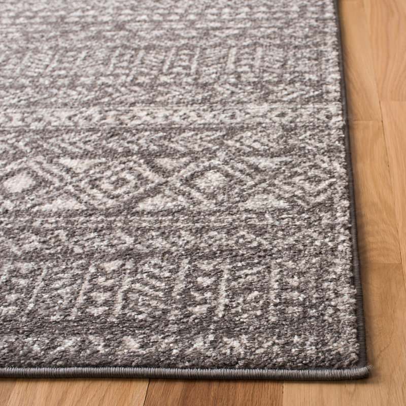 Mangrum Geometric Hand Woven Area Rug, Rectangle 91 x 152 cm