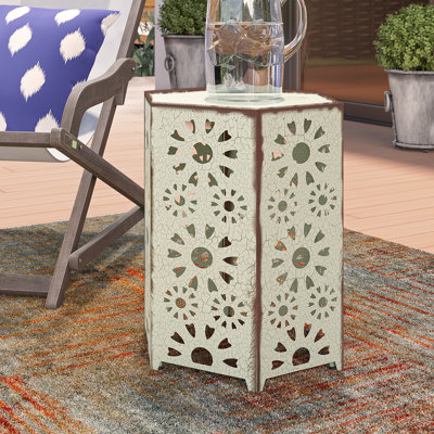 Iron Top End Table