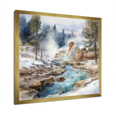 Impression sur toile Geyser Charm In Winter I