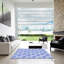 Tapis bleu tissé à la machine-1522818315