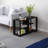 Rectangular Coffee Table Slim Living Room Table with Open Shelves for Small Spaces-241726866