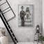Moody Skull, mariage gothique, crâne de couple, œuvre d'art sur toile encadrée-90817082-90817087