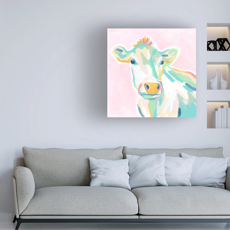 "Pop Pasture II" sur toile, H 24 po x l 24 po