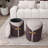 Two-Toned Ottoman With Storage Or Vanity Stooln