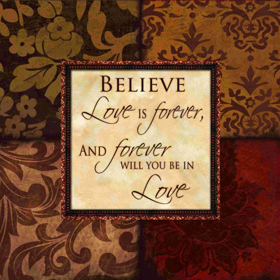 «More Love Forever», art textuel sur toile tendue
