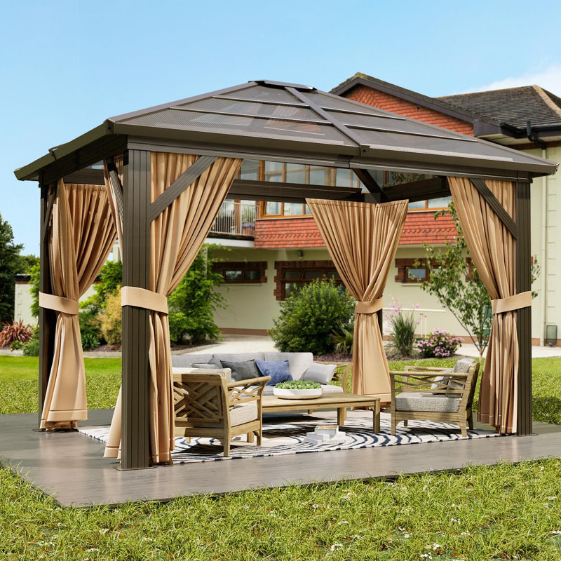 Aluminum Patio Gazebo, 120" W x 120" D