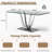 Tempered Glass Top  Dining Table-1676177233