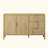 Modern Wave-Pattern Sideboard With 3 Drawers, Large Storage Buffet Cabinet With Hooks And Extra Center Leg,Suitable For Living Room,Entryway,Hallway.-1724808412