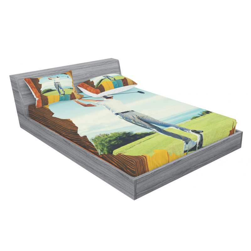 Microfiber Sheet Set, Queen Sheet Set + Fitted Sheet + 2 Pillowcases