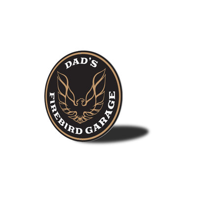 Enseigne en aluminium Dad's Firebird