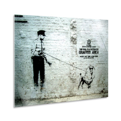 Graffiti Area by Banksy - No Frame Print on Plastic / Acrylic
