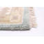 Tapis oriental bleu clair / brun en laine noué à la main 6 pi x 8 pi 10 po