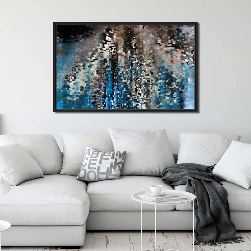 «Psalm 46: 2 We Will Not Fear» par Mark Lawrence - reproduction, H 31,5 po x l 51,5 po x P 2 po, Cadre flottant noir