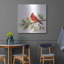 Luxe métal Art «Cardinal Christmas V On White» par «Cardinal Christmas V On White» par Silvia Vassileva-101614647