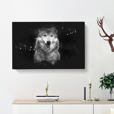 Wolf Portrait - Wrapped Canvas