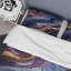 Ensemble de housse de couette en marbre bleu et doré Abstract Marble Essence IV-101244189