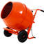 Mélangeur de ciment portatif horizontal 224 8CUFT, mélangeur de béton portatif 115V-60HZ, couleur orange
