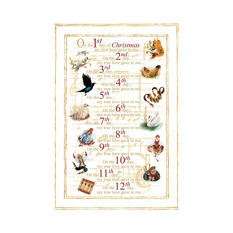 12 Days Of Christmas by Janice Gaynor - Wrapped Canvas Print, 101.6 cm H x 66.04 cm W x 1.91 cm D