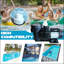 Pompe de piscine, 1,5hp 220v 1100w, pompes à vitesse unique pour piscine hors terre, pompe de piscine à moteur en cuivre puissante avec joints, panier à crépine, fonctionnement silencieux, certification UL