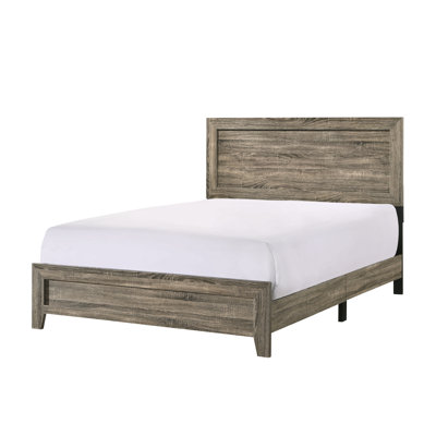 Fabric Panel Bed Beautiful Wooden Bedroom Furniture Contemporary Style
