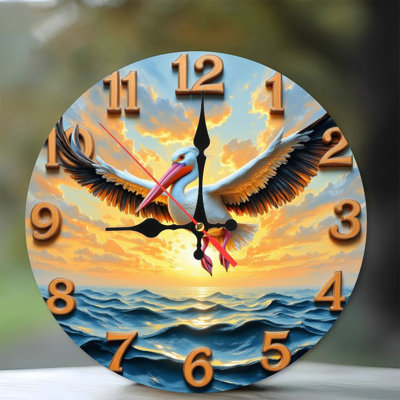 Flying Pelican Clock