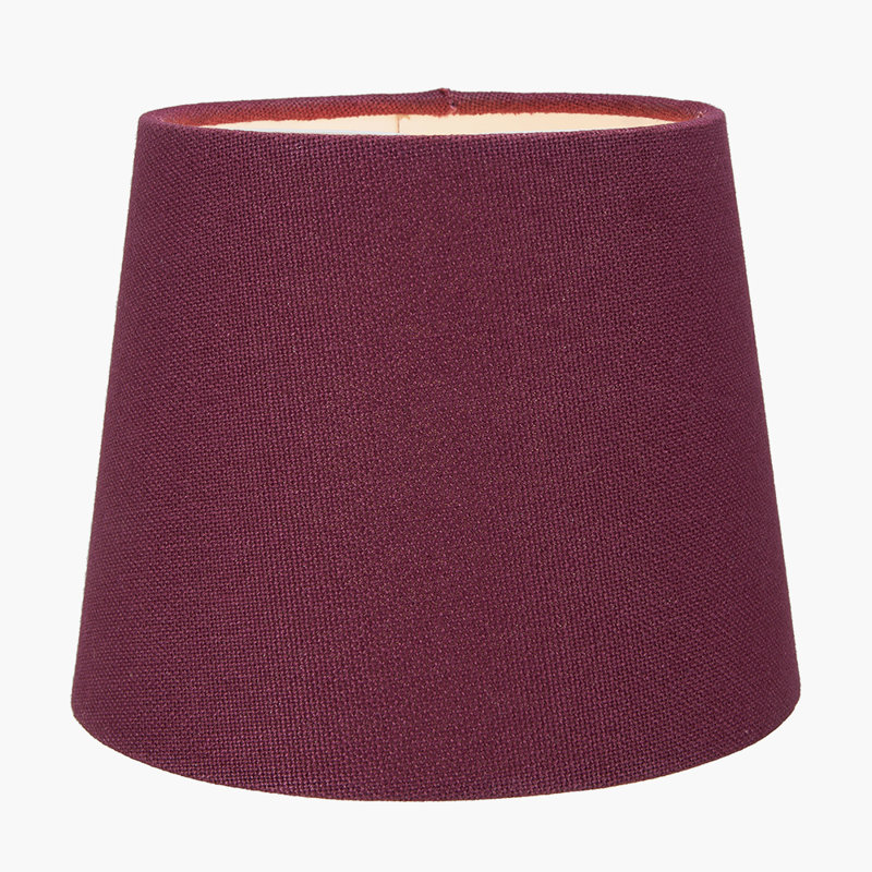 Winston 15cm H Cotton Empire Lamp Shade ( Clip On ) in Red, 12cm H x 20cm W x 20cm D