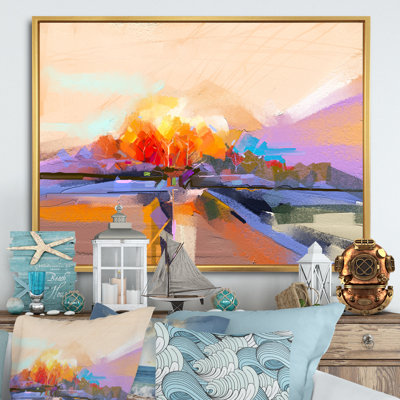 «Abstract Colorful Seascape Ii», reproduction sur toile flottante