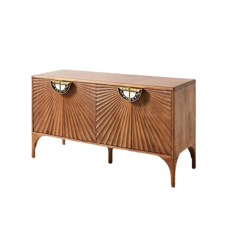 Armoire d'appoint de style européen, Brun