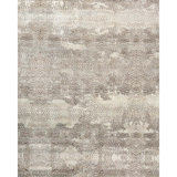 Hand Woven Silk and Wool Abstract Area Rug