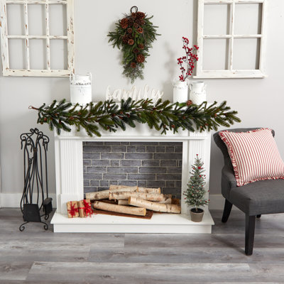 60'' in. Faux Pine/Pinecone Garland
