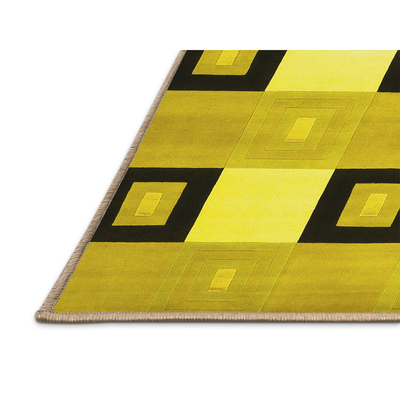 Washable Checkered Indoor Rug, Rectangle 2' x 3'