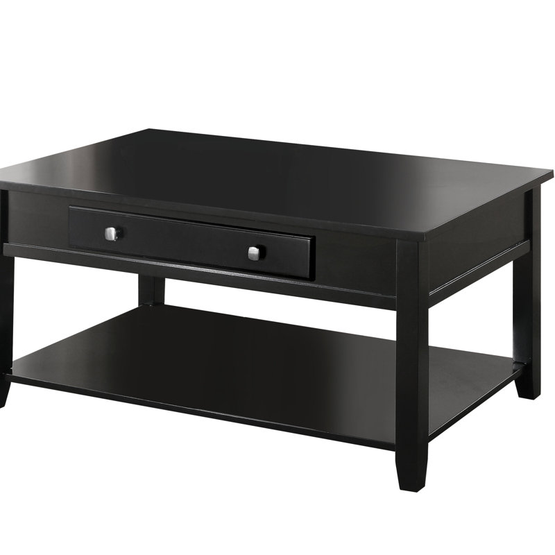 Wessels Single Coffee Table, Black, 29" H x 40" L x 24" W