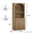 72" Tall Modern Bookshelf with 3 Drawers-120112868