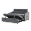 Lit avec plateau, dossier réglable, velours gris, lit escamotable en velours compact, charge pratique-1809598862