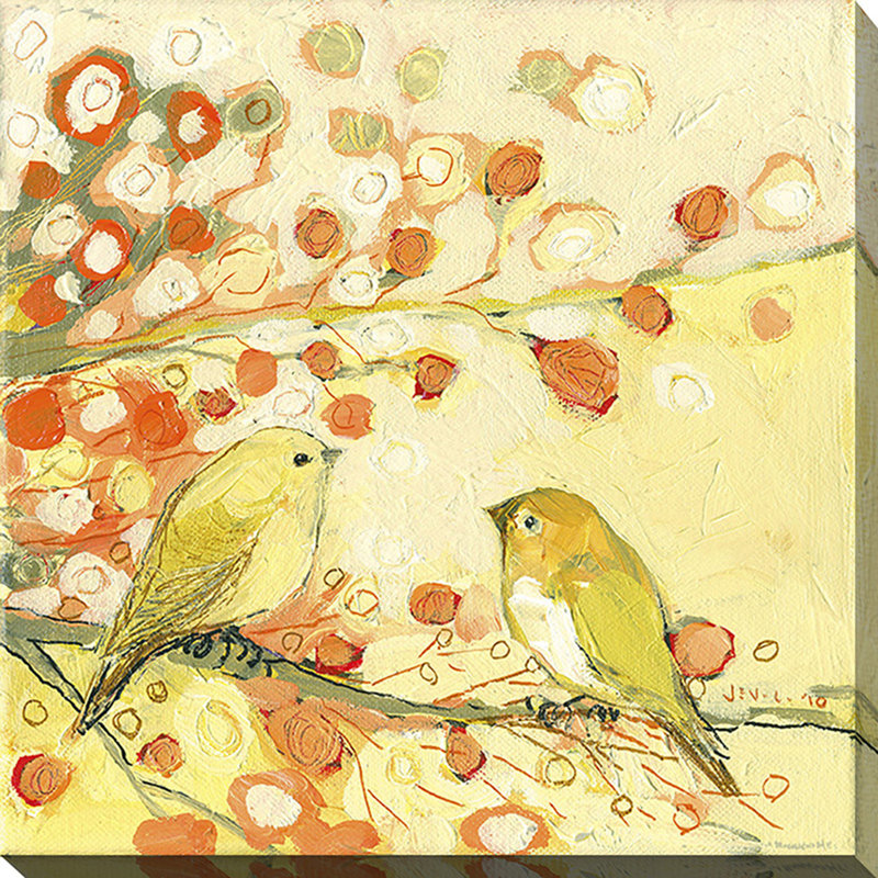 "the conversation" par jennifer lommers,, reproduction d’art sur toile tendue, H 18" x l 18" x P 1"