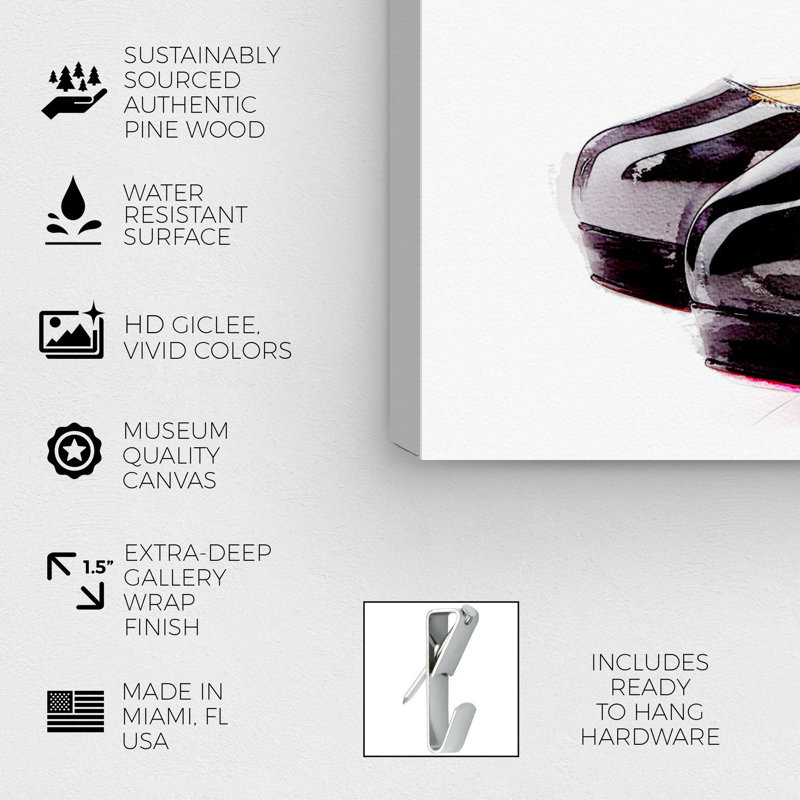«The Right Shoes V2», impression sur toile, H 30 po x l 30 po