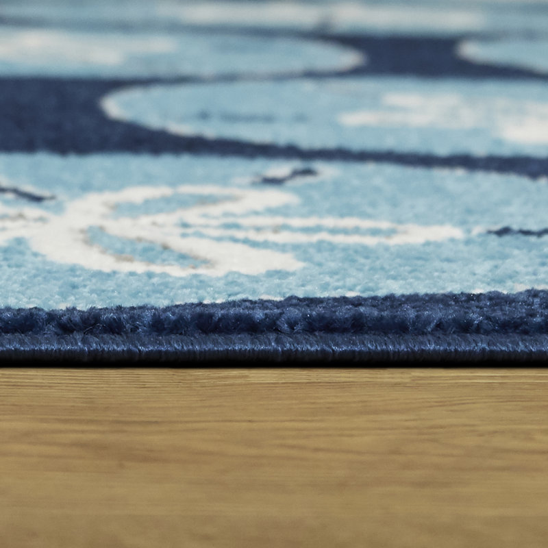 Tapis bleu Westberg, Rectangle 5 pi 3 po x 7 pi