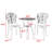 3-Piece Outdoor Rust-Resistant Cast Aluminum Patio Bistro Set-46253611
