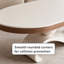Élégante table basse ovale en ardoise Creative-128963503
