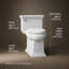 Memoirs Stately Comfort Height 1.28 gpf One-piece Compact Elongated Toilet-388580520