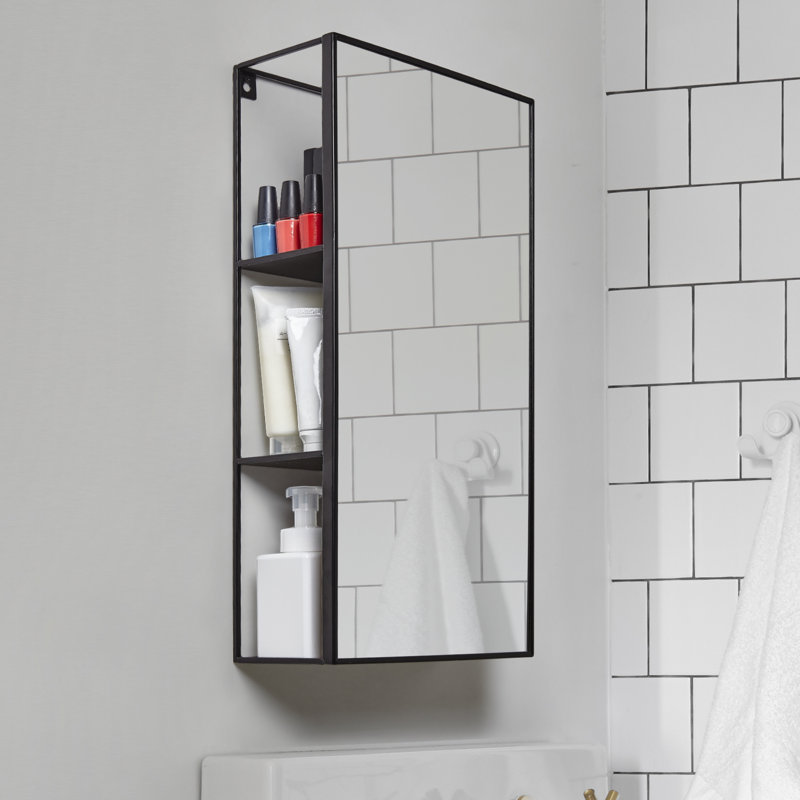 Umbra Cubiko Wall Mirror Black