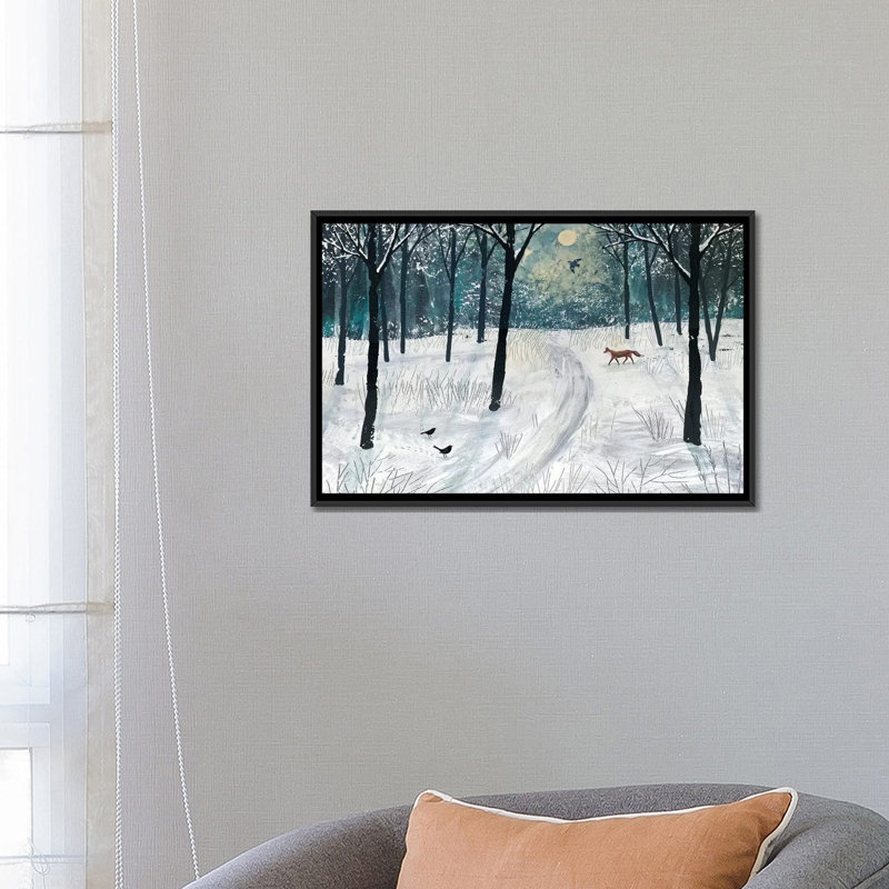 «Moonlight Shadow», reproduction sur toile, H 18 po x l 26 po x P 1,5 po, Toile avec cadre noir, Pas de tapis