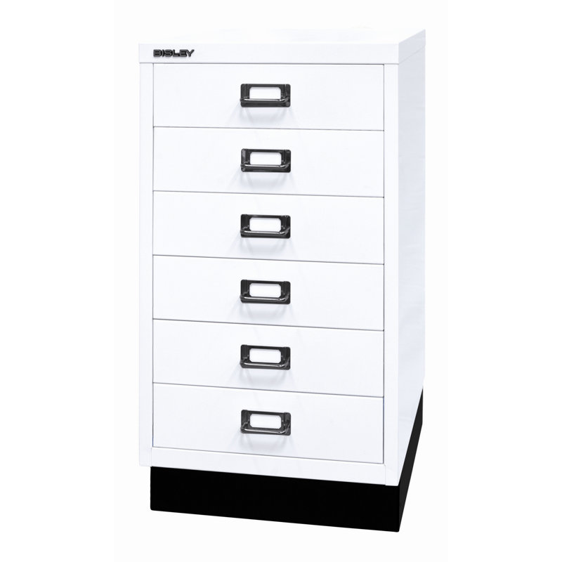 39er 34.9cm Wide 6 -Drawer File Cabinet, Traffic white